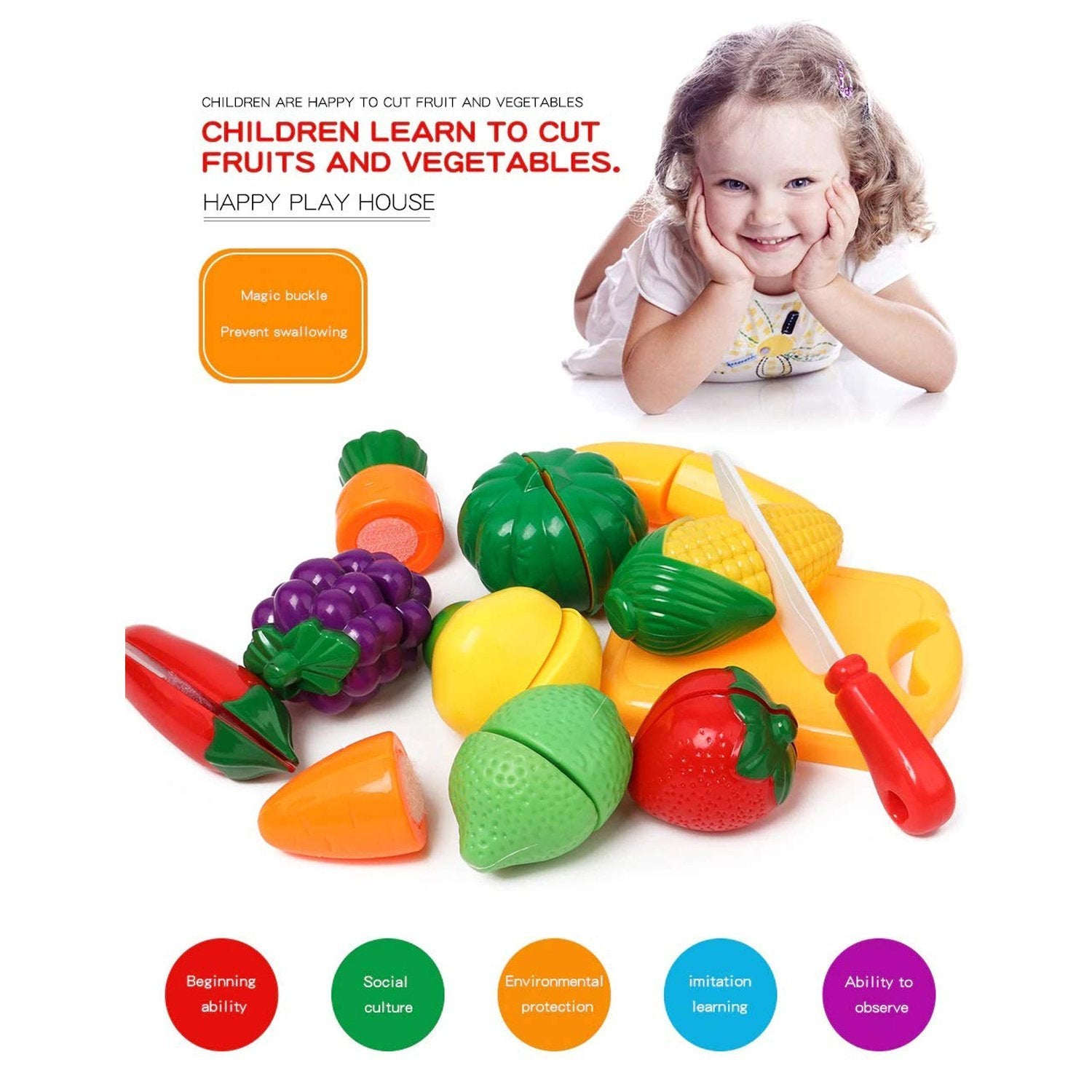 8037 Plastic Fruits N Veggies Exclusive Collection of Realistic Sliceable Fruits 8037 Plastic Fruits N Veggies Exclusive Collection of Realistic Sliceable Fruits